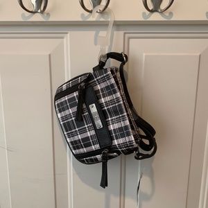 Black Plaid George Crossbody